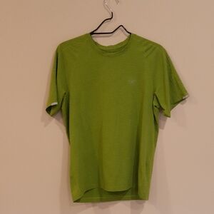 Arc'teryx Cormac Green Short Sleeve Tee Classic Crew Neck